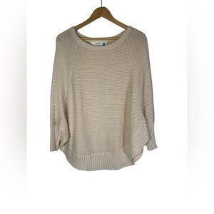 Anthropologie | Sparrow Beige poncho style sweater